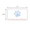 Nevs Dymo Label w/Paw Print & Warning 3-1/2"x1-15/16" White w/Blue& Red LA-DYM-1041 - alternate 2